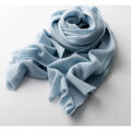 Echarpe Chikooparis &Eacute;charpe 100% pur cachemire LULU - Bleu clair Bleu