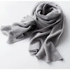 Echarpe Chikooparis &Eacute;charpe 100% pur cachemire LULU - Gris clair Gris