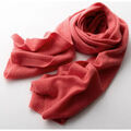 Echarpe Chikooparis &Eacute;charpe 100% pur cachemire LULU - Haricot rouge Rouge