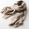 Echarpe Chikooparis &Eacute;charpe 100% pur cachemire LULU - Marron clair Beige