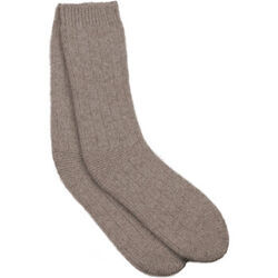 Chaussettes Chikooparis Chaussettes 100% pur cachemire MARY - Marron