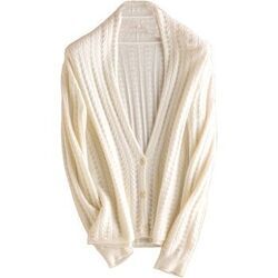 Gilet Chikooparis Gilet 100% pur cachemire - Blanc