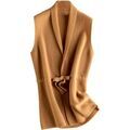 Gilet Chikooparis Gilet sans manches 100% pur cachemire - Kaki Grenoble