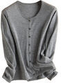 Gilet Chikooparis Gilet 100% pur cachemire - Gris Grenoble
