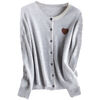 Gilet Chikooparis Gilet 100% pur cachemire - Gris clair