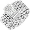 Femmes sur Grenoble : Bijoux Sc Crystal B2574-ARGENT-T17-54 Argent&eacute;