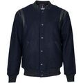 Vestes sur Grenoble : Blouson Harrington Veste en laine bleu marine