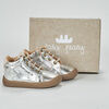 Baskets montantes enfant Easy Peasy MY DEBOO LACET Argent&eacute;