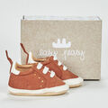 Chaussons b&eacute;b&eacute; Easy Peasy MY BLUBLU BASKET LACET Marron