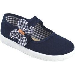 Chaussures enfant Vulpeques 126-p chaussure en toile bleue pour filles
