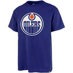 T-shirt '47 Brand 47 NHL TEE EDMONTON OILERS PRINT ECHO ROYAL