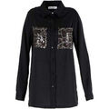 Chemises sur Grenoble : Chemise Caf&eacute; Noir JC814 Noir