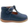 Bottines enfant Babybotte Paris semi-ouverte bleu
