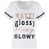 T-shirt Caf&eacute; Noir JT917 Blanc