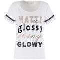 T-shirt Caf&eacute; Noir JT917 Blanc