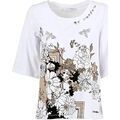 T-shirt Caf&eacute; Noir KJT054 Blanc