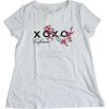 T-shirt Caf&eacute; Noir KJT037 Blanc