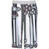 Pantalon Caf&eacute; Noir MJP239 Blanc