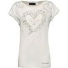 T-shirt Caf&eacute; Noir OJT025 Blanc