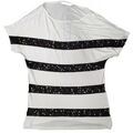 T-shirt Caf&eacute; Noir OJT032 Blanc