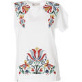 T-shirt Caf&eacute; Noir JT0035 Blanc