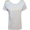 T-shirt Caf&eacute; Noir JT0095 Blanc