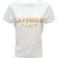 T-shirt Caf&eacute; Noir JT0119 Blanc