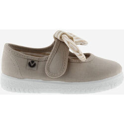 Ballerines enfant Victoria BALLERINE OJAL� TOILE SCRATCH NŒUD RAYURES 105110