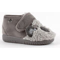 Chaussons enfant Victoria CHAUSSON OJAL� FOURRURE ANIMAUX SCRATCH 105119 Blanc