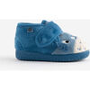 Chaussons enfant Victoria CHAUSSON OJAL� FOURRURE ANIMAUX SCRATCH 105119 Bleu