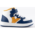 Baskets montantes enfant Victoria BOTTINE TIEMPO EFFET CUIR &Eacute;LASTIQUE SCRATCH 1124112 Bleu