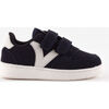 Baskets basses enfant Victoria BASKET TIEMPO CRO&Ucirc;TE DE CUIR CONTRASTE SCRATCH 1124115 Bleu