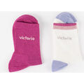 Chaussettes sur Grenoble : Chaussettes V Things VICTORIA THINGS CHAUSSETTE &Agrave; CHEVILLE COTON LUREX 9123012 Rose