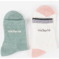 Chaussettes V Things VICTORIA THINGS CHAUSSETTE &Agrave; CHEVILLE COTON LUREX 9123012 Vert