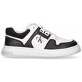 Chaussures enfants sur Grenoble : Baskets enfant Calvin Klein Jeans BASKETS V3X9 BLACK WHITE