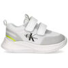 Baskets enfant Calvin Klein Jeans BASKETS VELCRO WHITE GREY