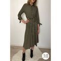 Robe Jeunes Et Jolies Robe longue &agrave; rayures "Madrid" Marron