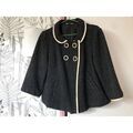 Veste Promod Veste entre saisons Promod noir avec pois blancs