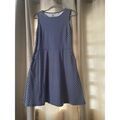 Robe courte New York&Company Robe trap&egrave;ze Bleu