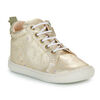 Baskets montantes enfant Easy Peasy MY DEBOO LACET Dor&eacute;