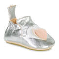 Chaussures enfants sur Grenoble : Chaussons enfant Easy Peasy MY BLUBLU COEUR VOLANT Argent&eacute;