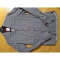 Chemises/chemisettes sur Grenoble : Chemise Devred Chemise homme &agrave; formes g&eacute;om&eacute;triques Bleu