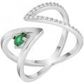 Femmes sur Grenoble : Bijoux Sc Crystal B4117-ARGENT Argent&eacute;