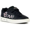 Baskets enfant Geox SKYLIN LUMINEUSE BLACK PINK