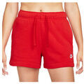 Short Nike SHORT W NSW CLUB FLC MR - UNIVERSITY RED/WHITE - L Grenoble