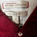Chemise Banana Republic Chemise &agrave; manches longues rouges bordeaux Rouge