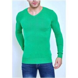 Pull Kebello Pull manches longues col V H, Vert