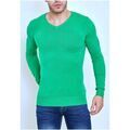Pull Kebello Pull manches longues col V H, Vert