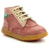 Boots enfant Kickers KICKBONZIP ROSE CLAIR BRILLANT