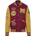 Blouson American College AC-13 BURGUNDY YELLOW Grenoble